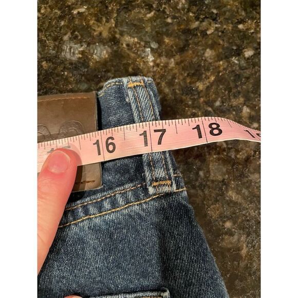 Vintage Lee Men's Straight Jeans Standard Waist 34x32 Blue Denim Solid - Picture 5 of 8